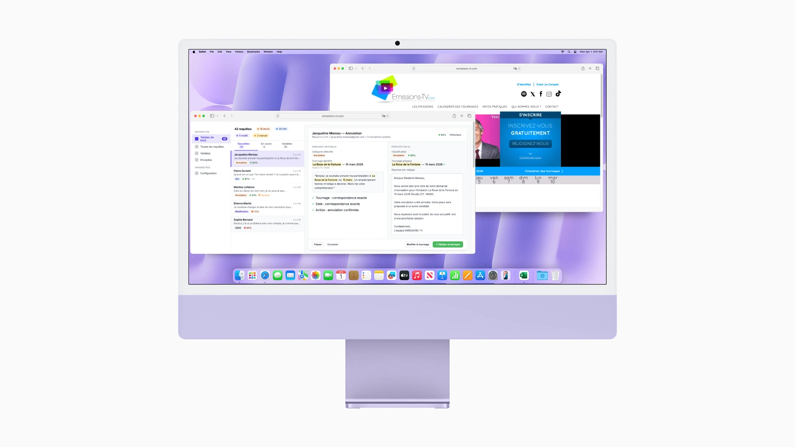 Emissions-TV - Automatisation des contacts par IA